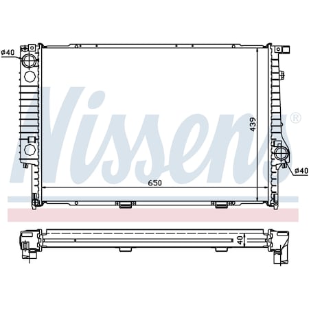 Nissen Nissens Radiator, 60747A 60747A